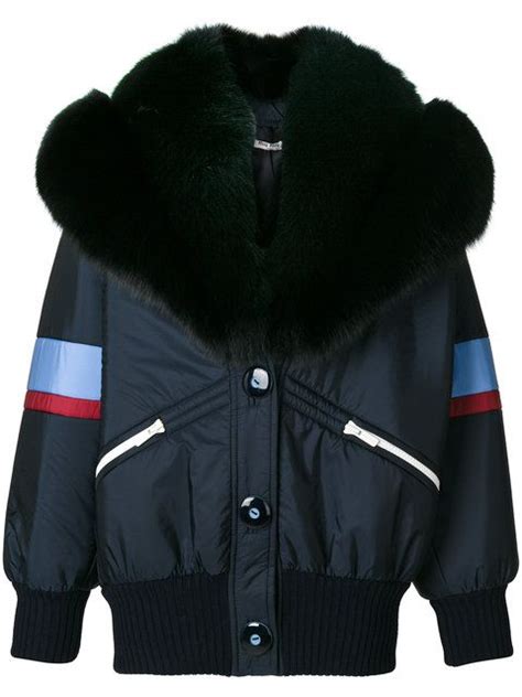 miu miu fur collar|Luxury Women's Coats and Jackets .